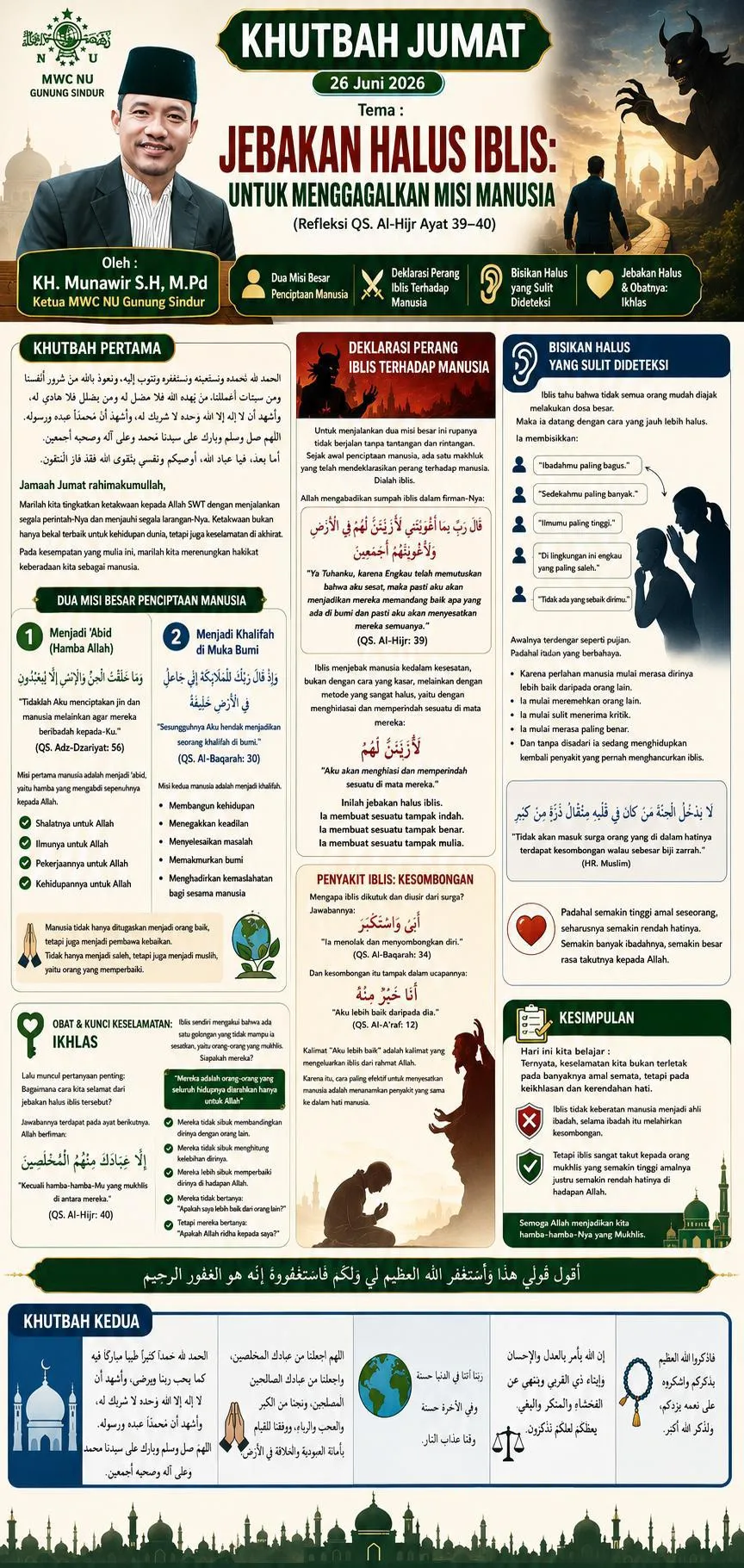 JEBAKAN HALUS IBLIS UNTUK MENGGAGALKAN MISI MANUSIA